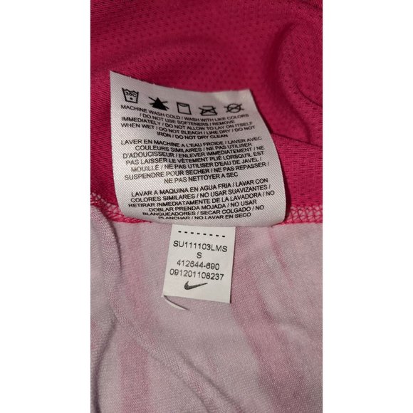 Nike Women's Dri Fit Active Tank with attached bra Sz S in Pink/Gray - Picture 10 of 10